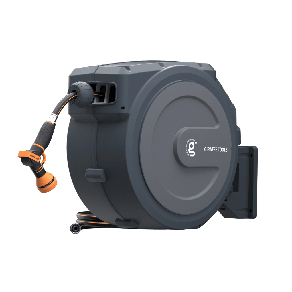 Giraffe Tools Retractable Garden Hose Reel 65ft-155ft SpadezStore