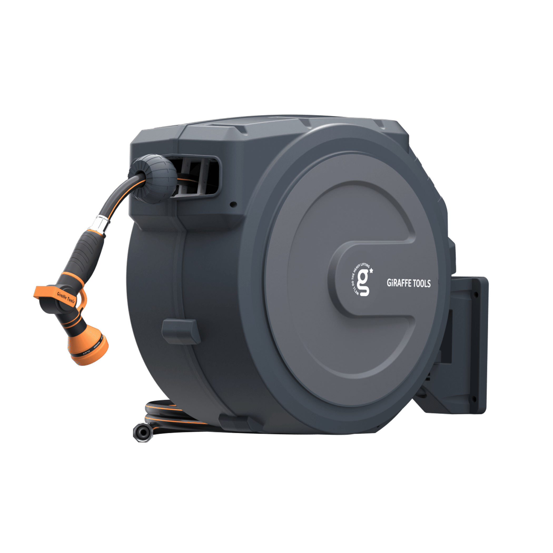 Giraffe Tools Retractable Garden Hose Reel 65ft-155ft SpadezStore