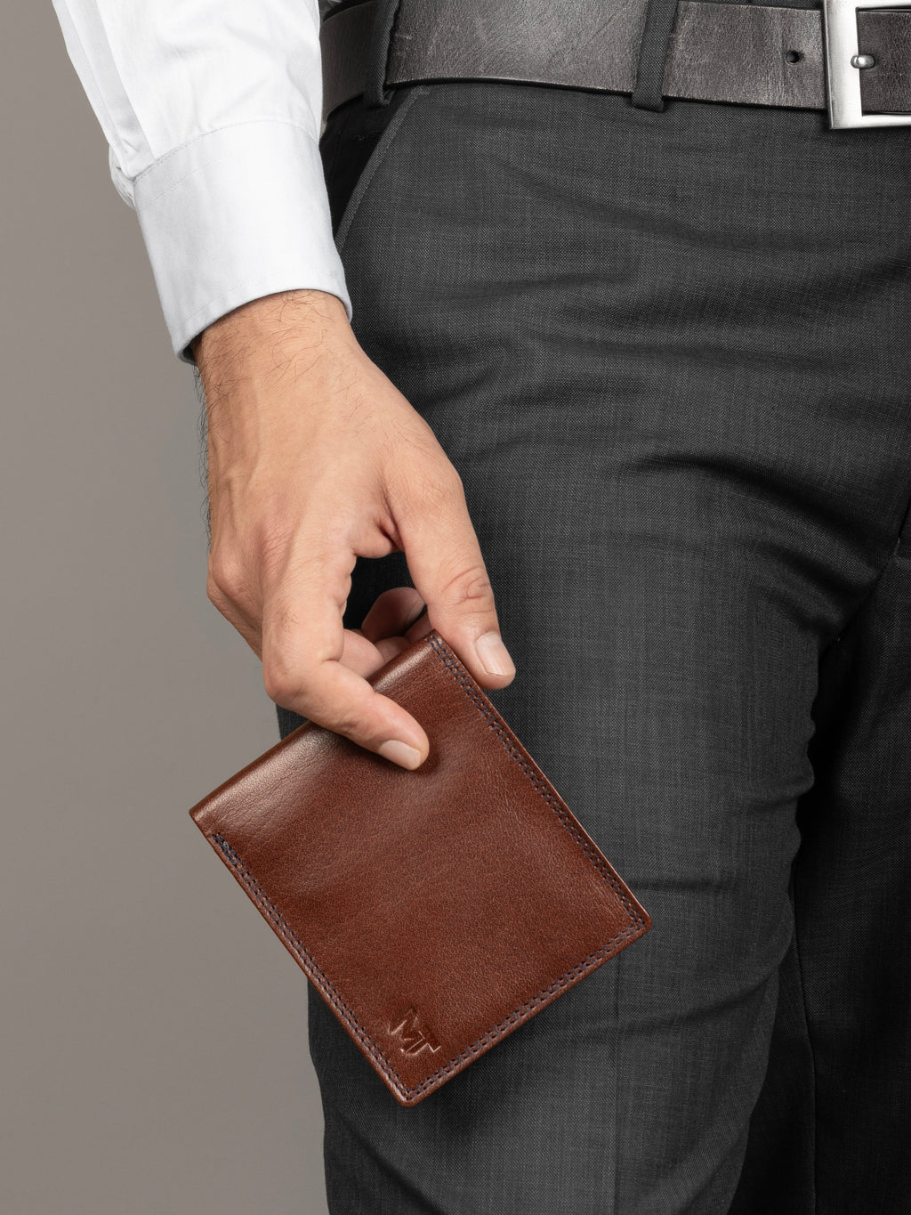 Classy Leather Bags Brown Slate Cash & Card Holder
