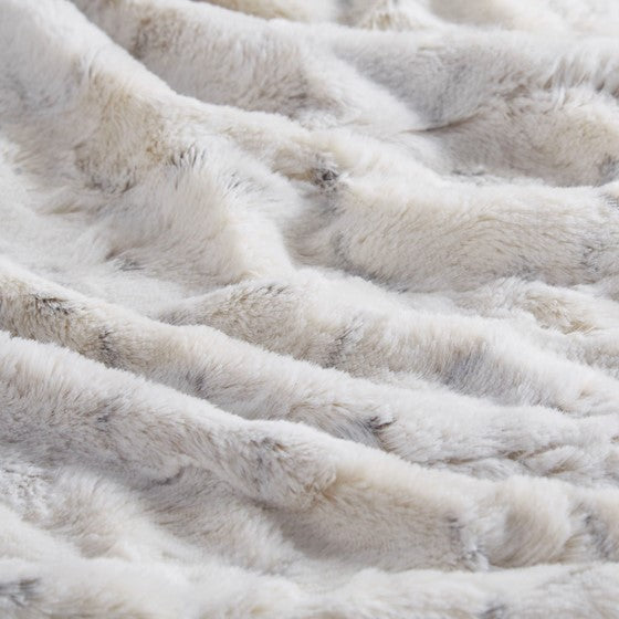 Beautyrest Zuri Faux Fur Heated Wrap with Built-in Controller SpadezStore