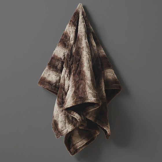 Beautyrest Zuri Faux Fur Heated Wrap with Built-in Controller SpadezStore