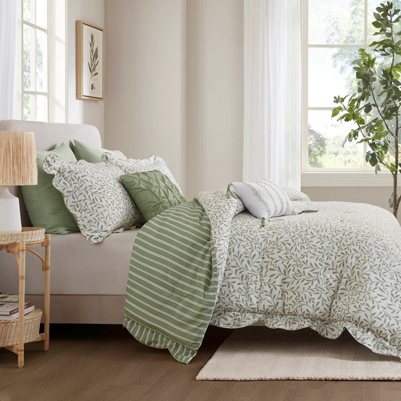 Madison Park Darcy 5 Piece Print Comforter Set SpadezStore
