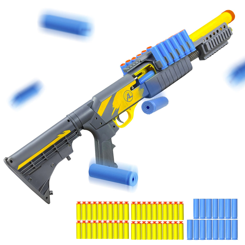 AGM MASTECH Tactical Shotgun Toy – Realistic Foam Dart Blaster for Backyard Adventures