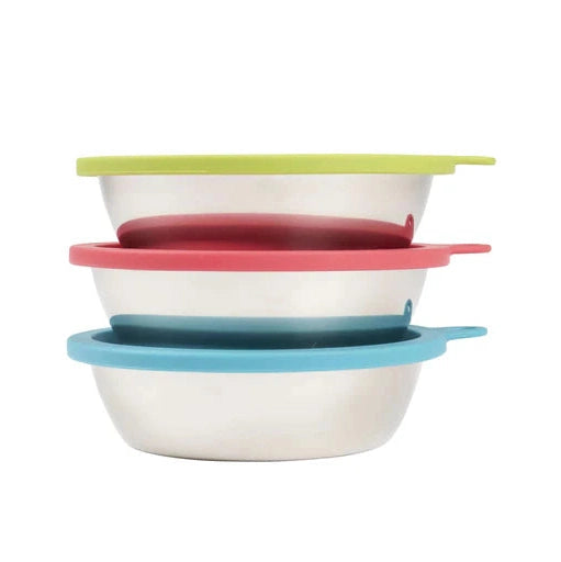 Messy Mutts Dog Bowl and Lid Set 6 Cup 6 Pack SpadezStore