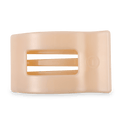 TELETIES Almond Beige Large Flat Rectangle Hair Clip