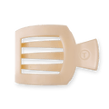 TELETIES Almond Beige Large Flat Square Hair Clip