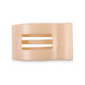 TELETIES Almond Beige Medium Flat Rectangle Hair Clip
