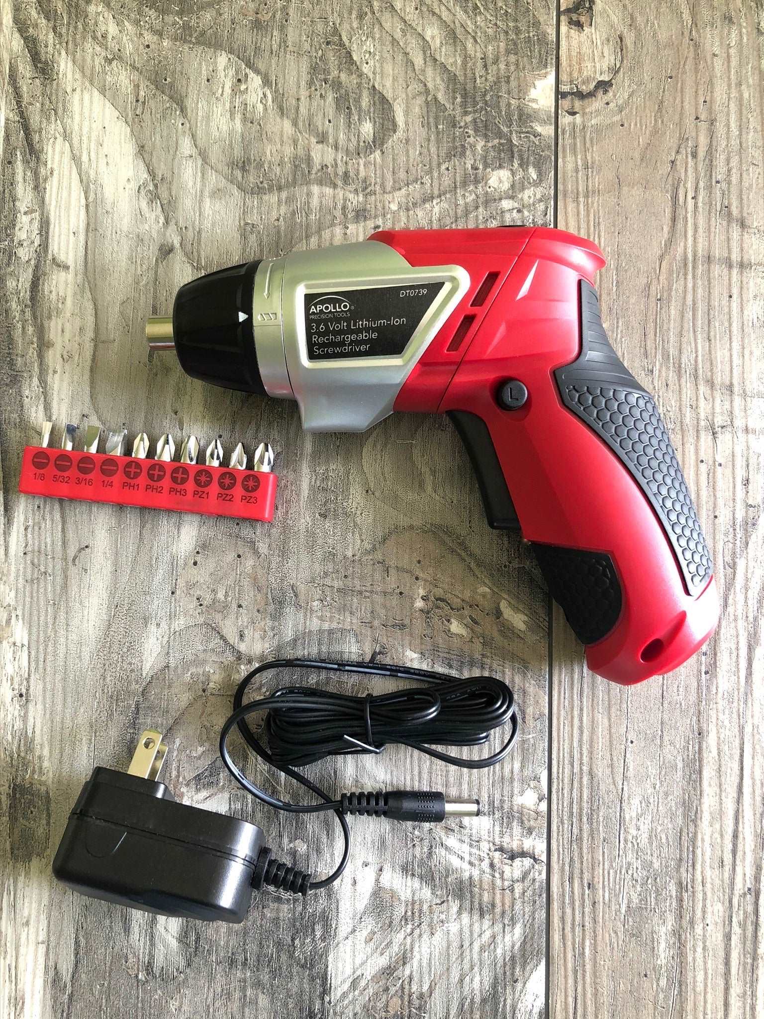 Apollo Tools 161 Piece Household Tool Kit with Convenient 3.6 Volt Lithium Ion Cordless Screwdriver - DT0739 SpadezStore