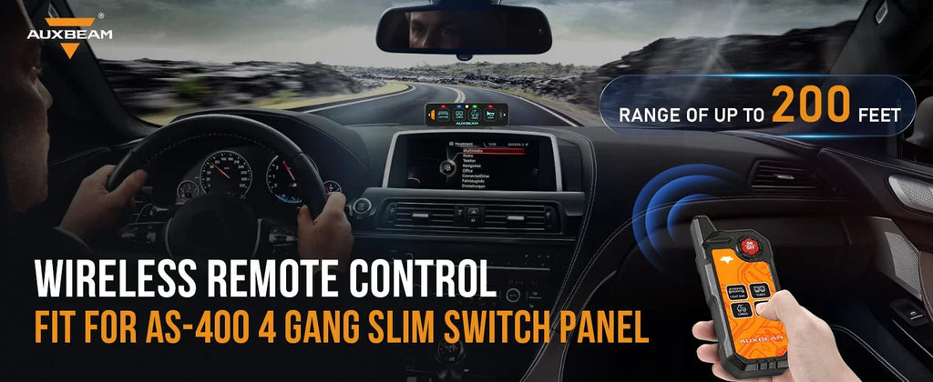 Auxbeam 4 Gang Wireless Remote Control Only for AS-400 Switch Panel