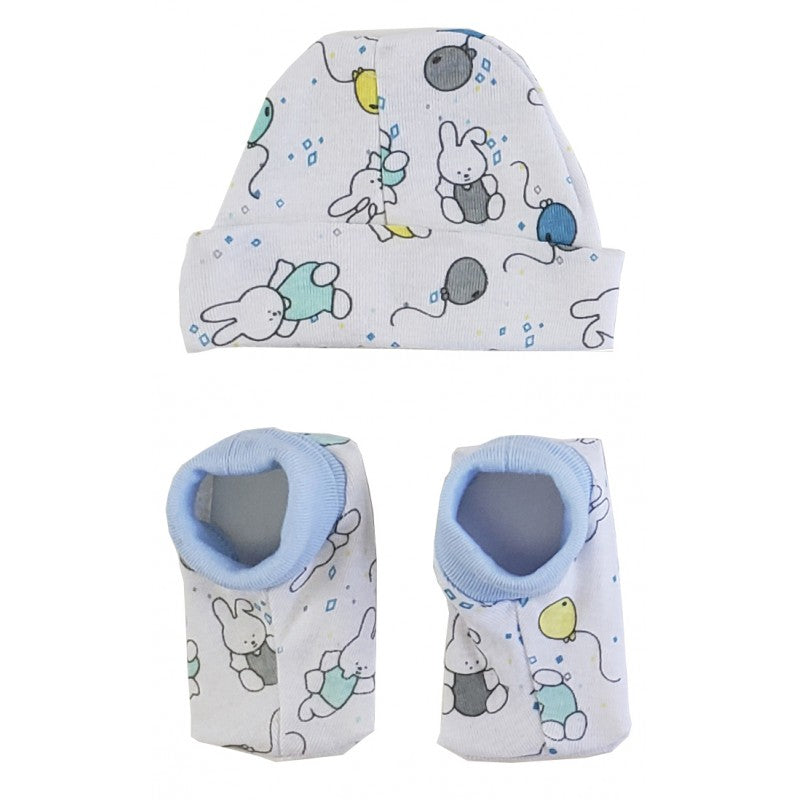 Bambini Baby Cap and Booties Set SpadezStore
