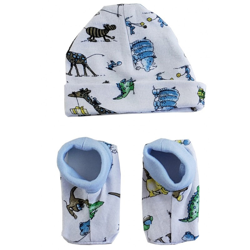 Bambini Baby Cap and Booties Set SpadezStore