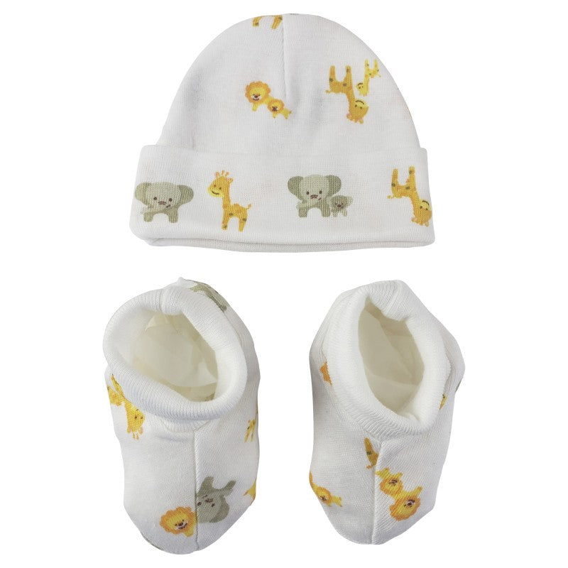 Bambini Baby Cap and Booties Set SpadezStore