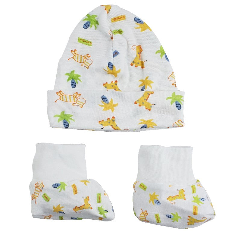 Bambini Baby Cap and Booties Set SpadezStore