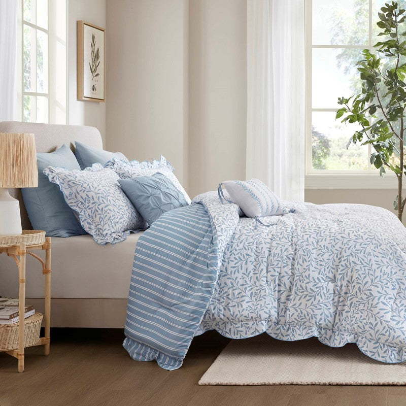 Madison Park Darcy 5 Piece Print Comforter Set SpadezStore
