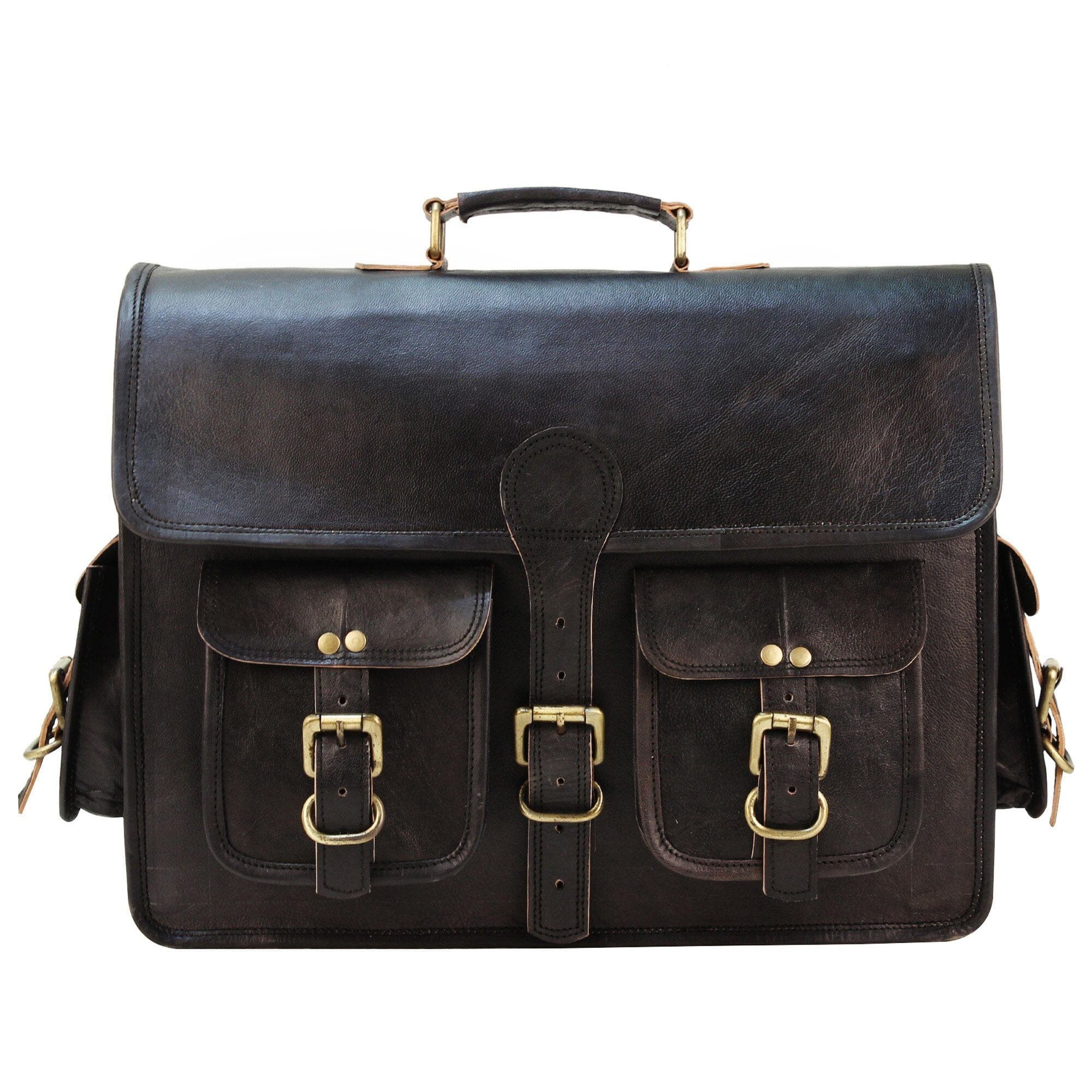 Classy Leather Bags The Vintage Black - Thumbnail 3