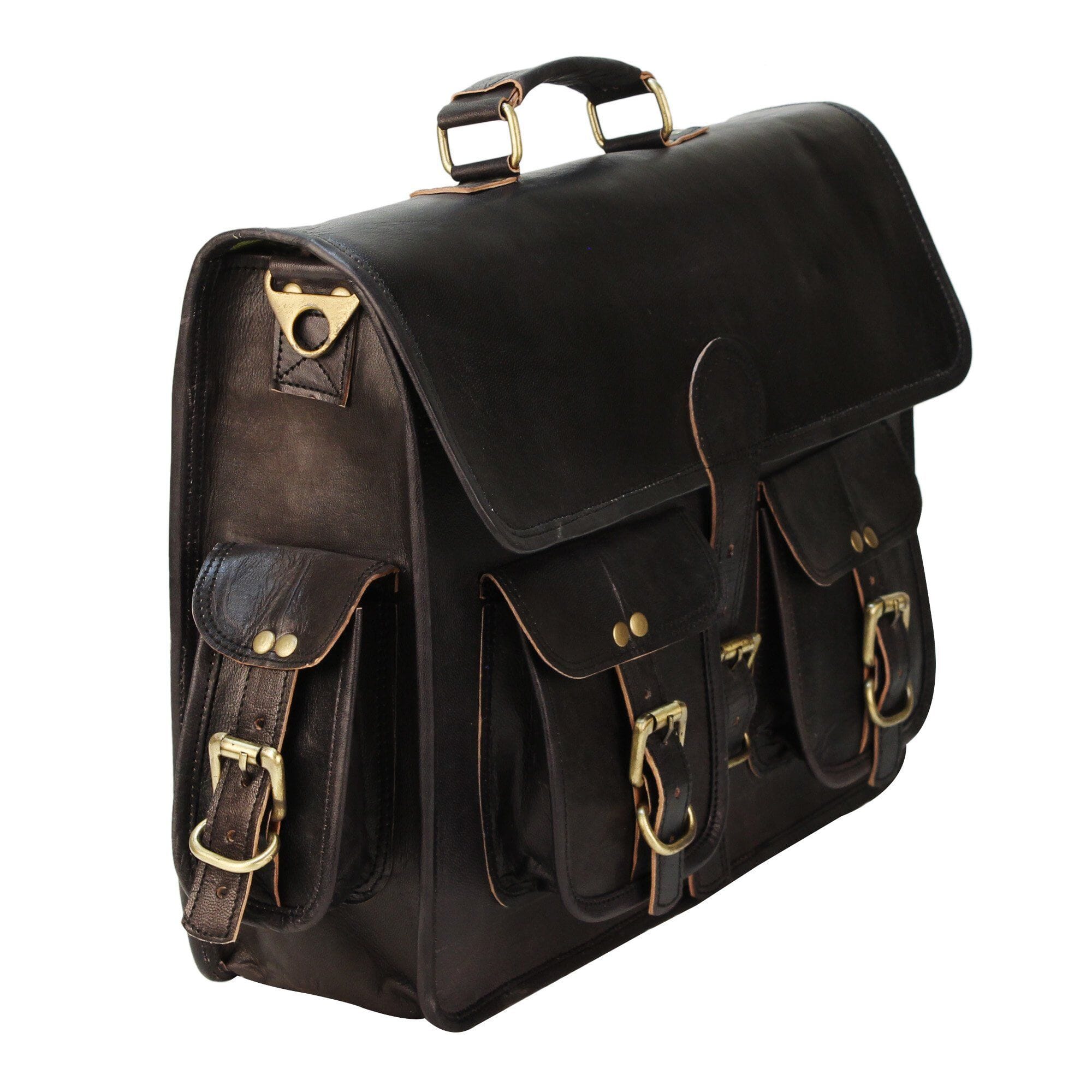 Classy Leather Bags The Vintage Black - Thumbnail 2