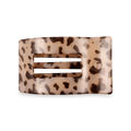 TELETIES Blonde Tortoise Medium Flat Rectangle Hair Clip