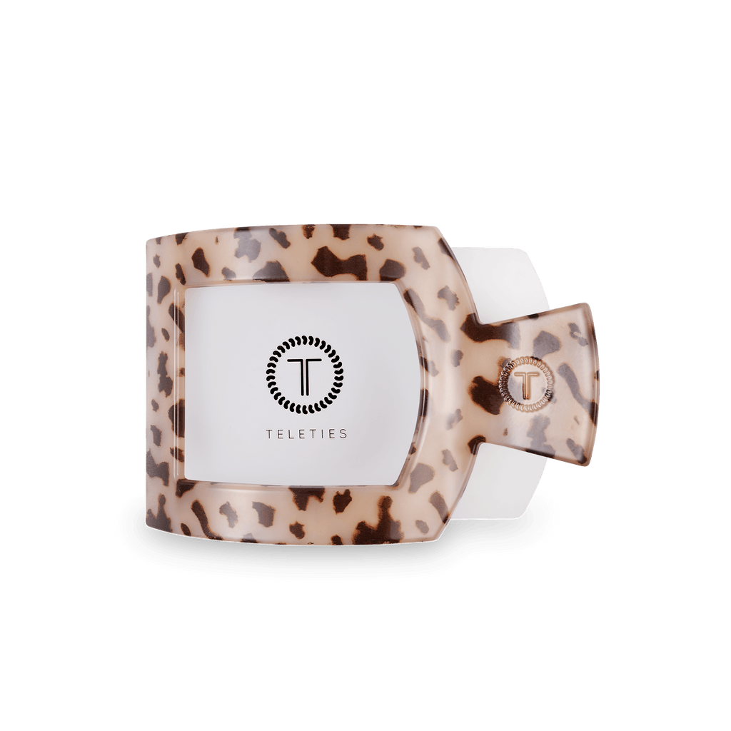 Blonde Tortoise Medium Flat Square Hair Clip SpadezStore