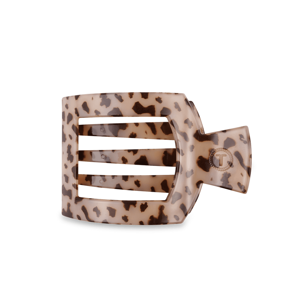 Blonde Tortoise Medium Flat Square Hair Clip SpadezStore