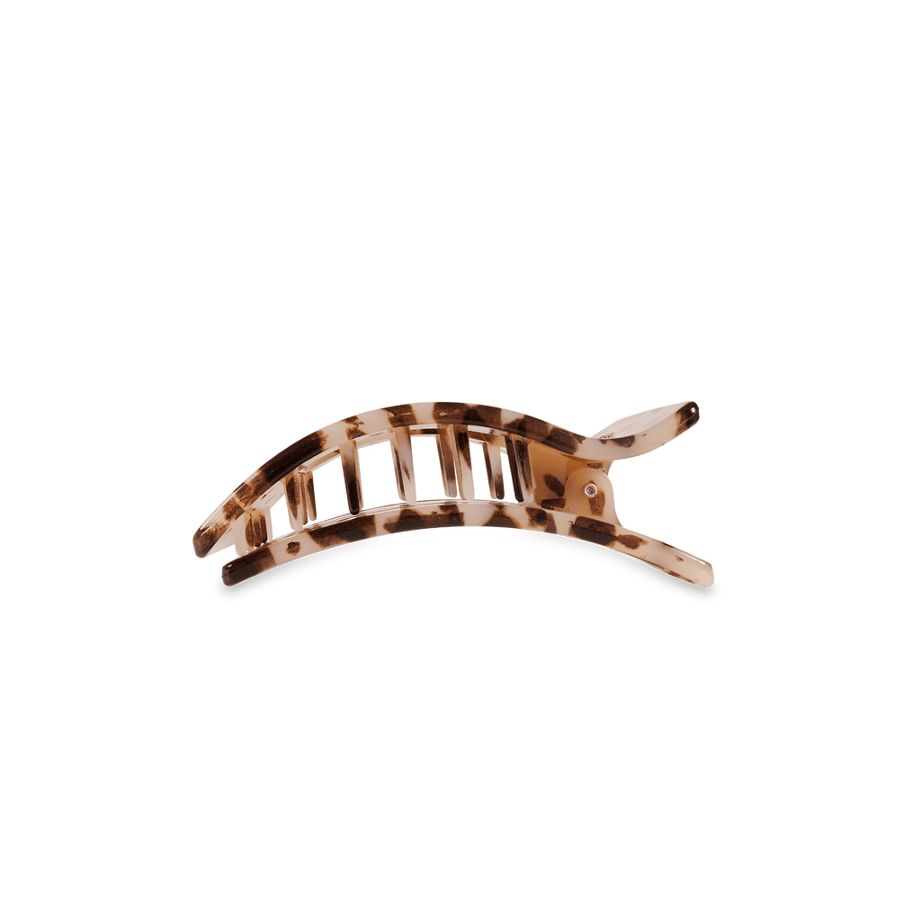 Blonde Tortoise Small Flat Rectangle Hair Clip SpadezStore