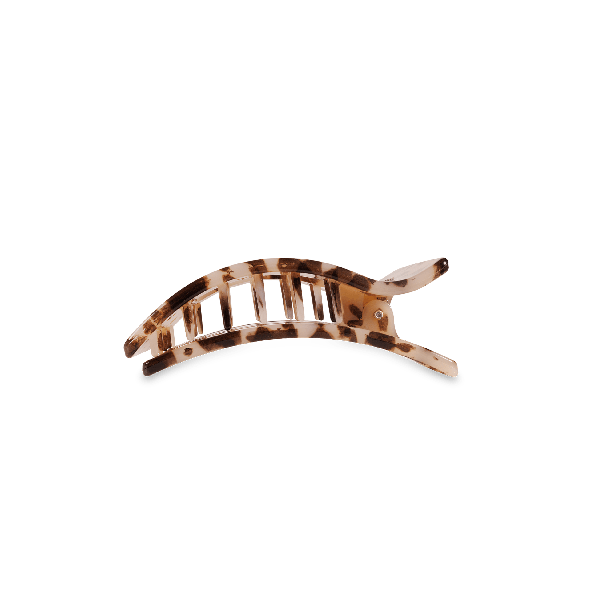 Blonde Tortoise Small Flat Rectangle Hair Clip SpadezStore