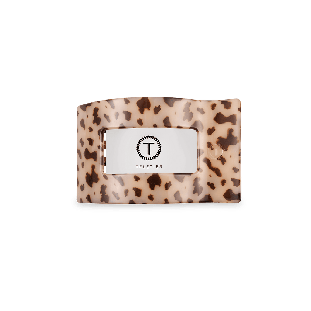 Blonde Tortoise Small Flat Rectangle Hair Clip SpadezStore