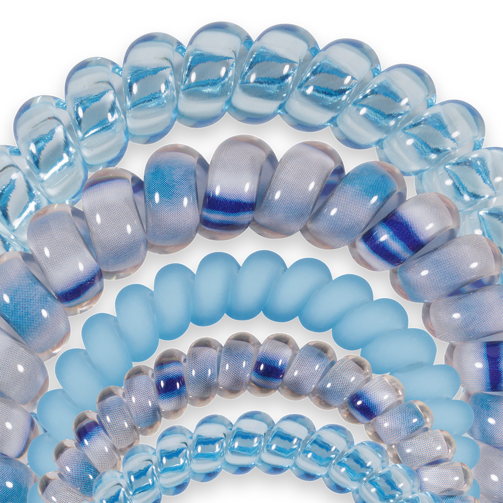 TELETIES Blue Lagoon Mix Pack Hair Ties