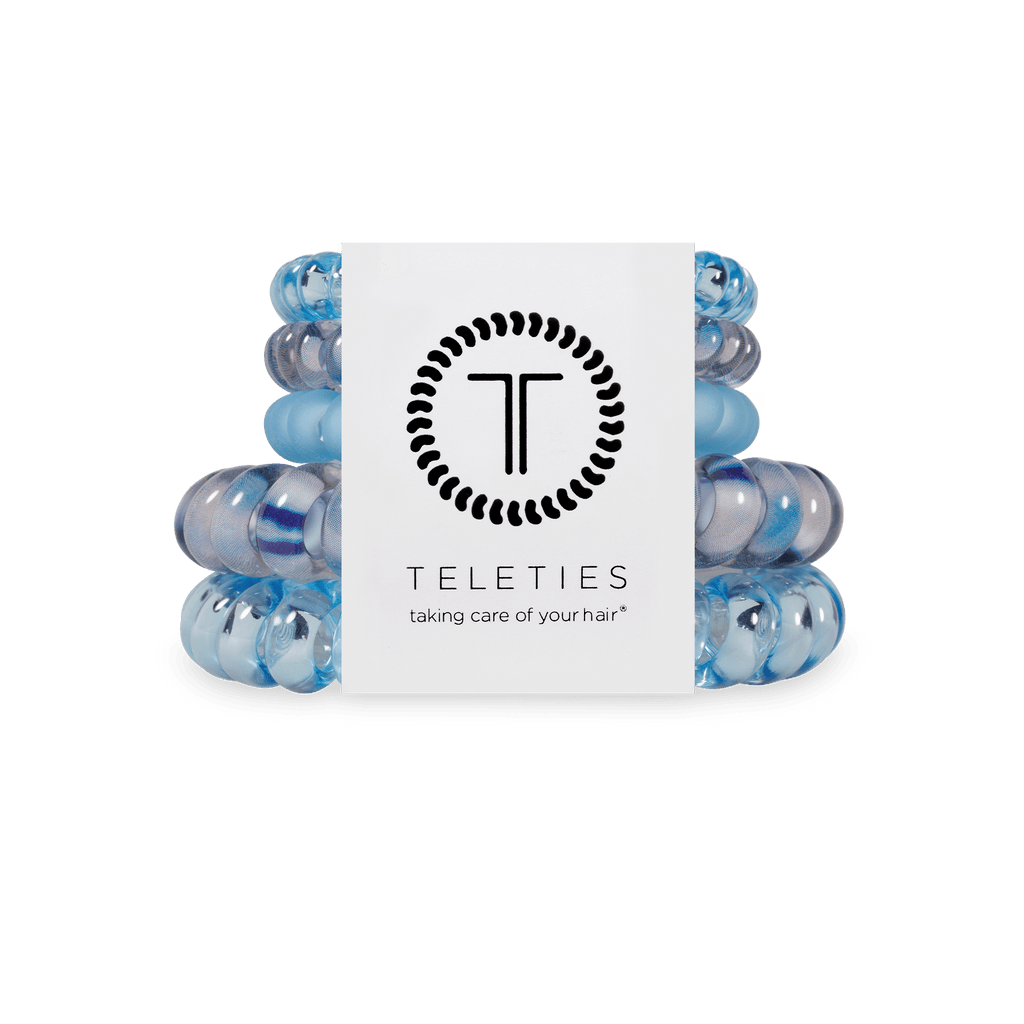 TELETIES Blue Lagoon Mix Pack Hair Ties