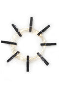 Perfect Holiday 36 LED Matte Black Photo Clip String Light- Battery Operated SpadezStore
