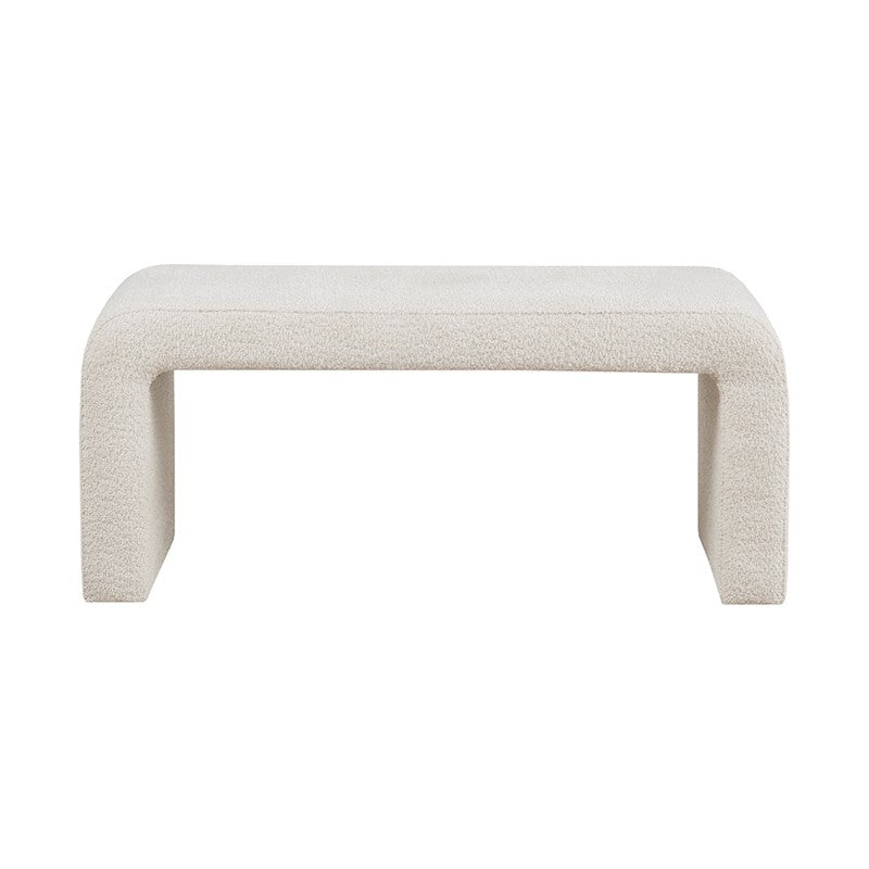 INK+IVY Steve Boucle Waterfall Bench SpadezStore