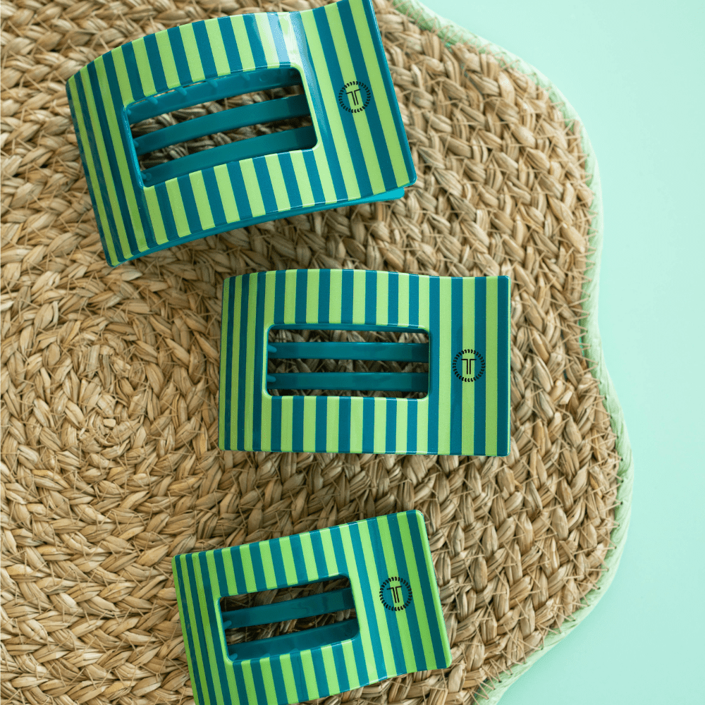 Cabana Cutie Small Flat Rectangle Hair Clip SpadezStore