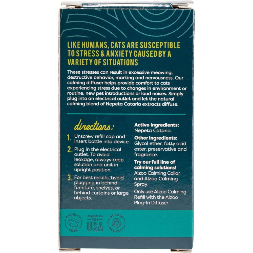 ALZOO All Natural Calming Diffuser Refill for Cats SpadezStore