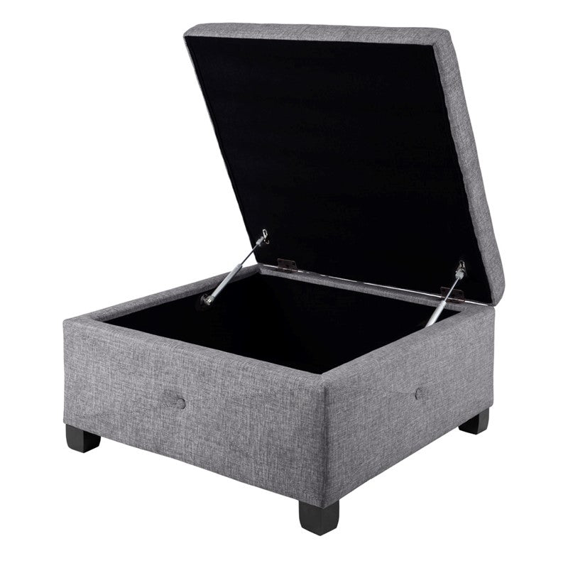 Madison Park Della Soft Close Storage Ottoman SpadezStore