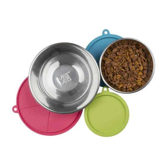 Messy Mutts Dog Bowl and Lid Set 6 Cup 6 Pack SpadezStore