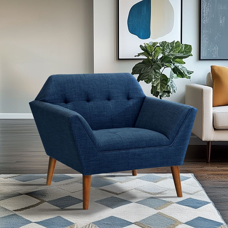 Ink+Ivy Newport Wide Mid-Century Modern Lounge Chair SpadezStore