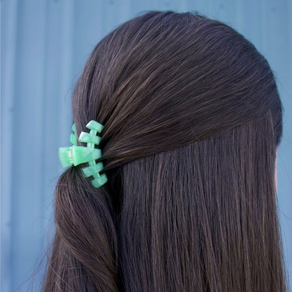TELETIES Classic Spring Splash Tiny Claw Clip