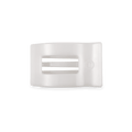 Coconut White Small Flat Rectangle Hair Clip SpadezStore