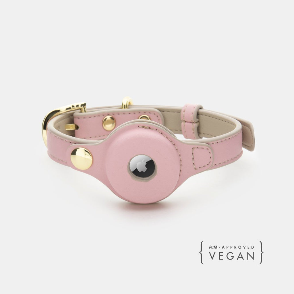 Nina Woof Collar - Air Tag Enabled - Vegan Leather - Cupertino SpadezStore