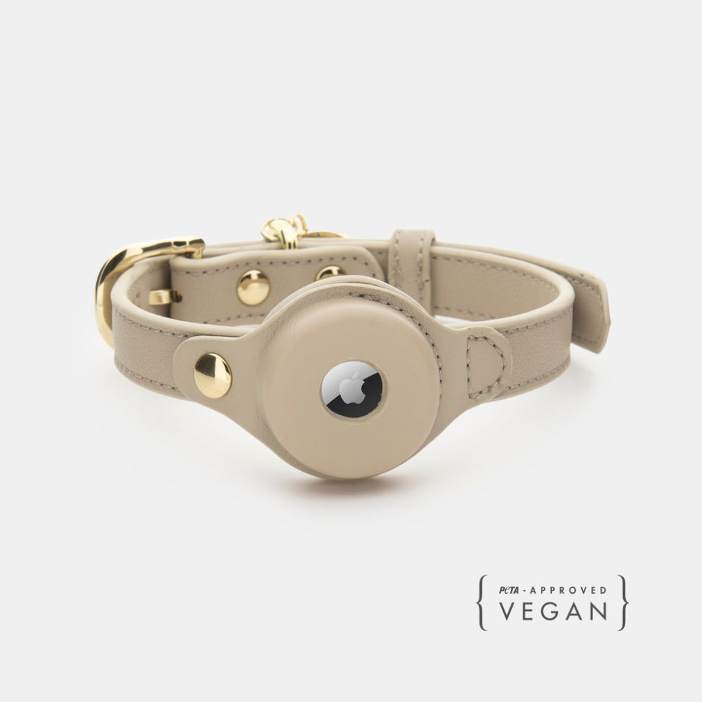 Nina Woof Collar - Air Tag Enabled - Vegan Leather - Cupertino SpadezStore