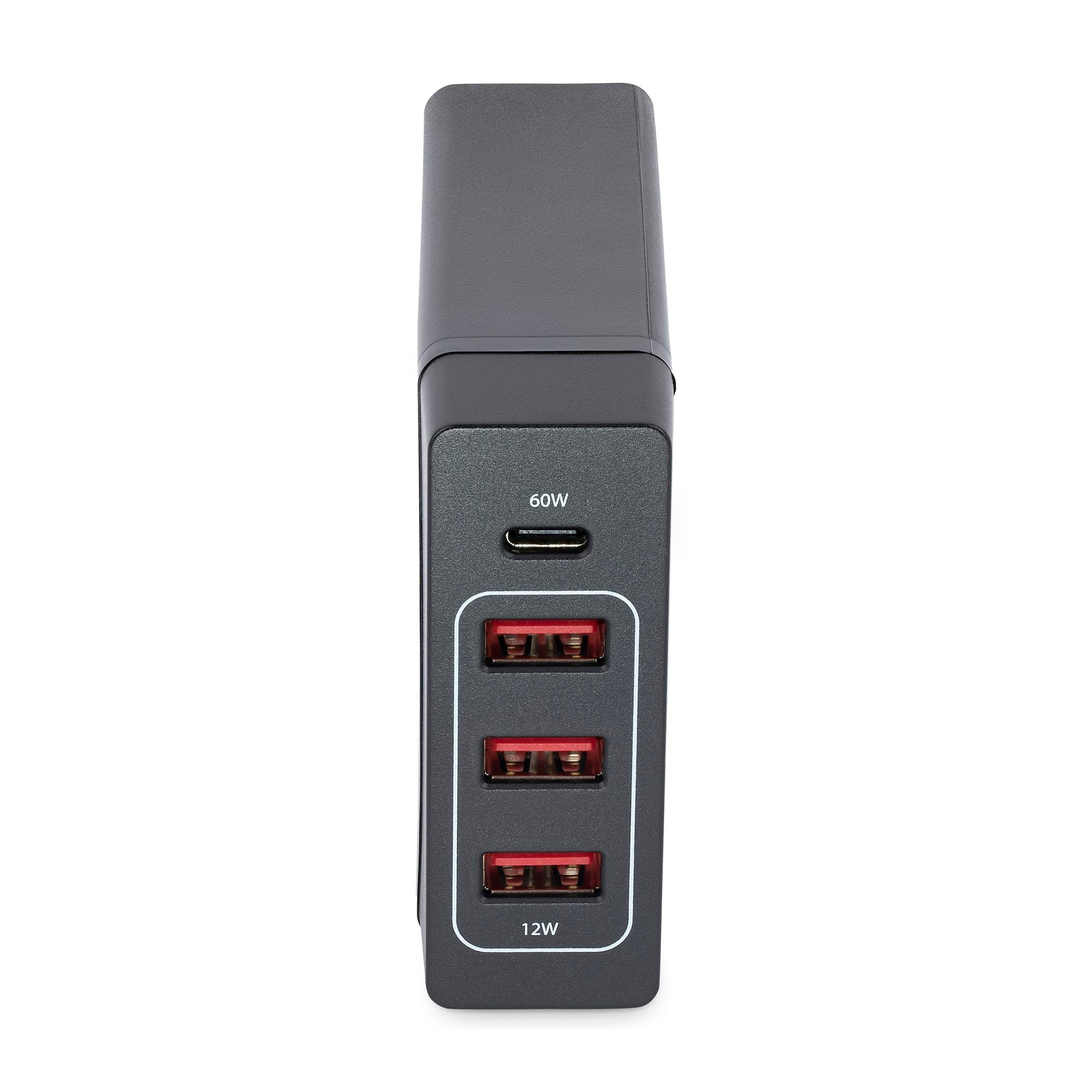 StarTech USB-C Charging Station - 72W Desktop Charger - 1x USB-C + 3x USB-A 60W Power Delivery + 12W - Portable USB Type-C Charger SpadezStore