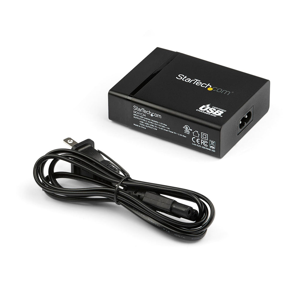 StarTech USB-C Charging Station - 72W Desktop Charger - 1x USB-C + 3x USB-A 60W Power Delivery + 12W - Portable USB Type-C Charger SpadezStore