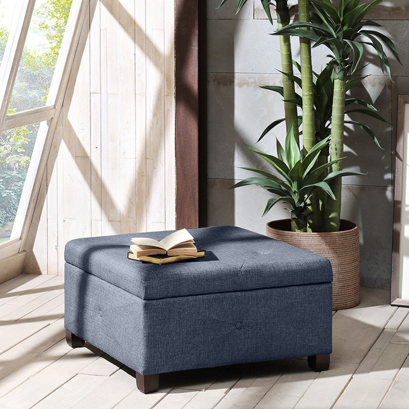 Madison Park Della Soft Close Storage Ottoman SpadezStore