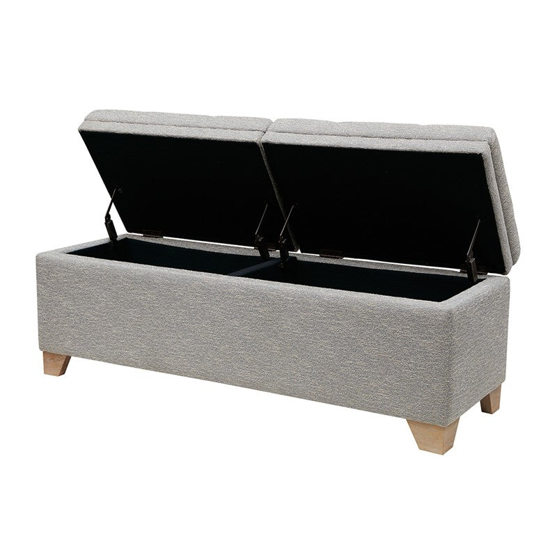 Madison Park Ashcroft Dual Compartment Flip-Top Storage Bench SpadezStore