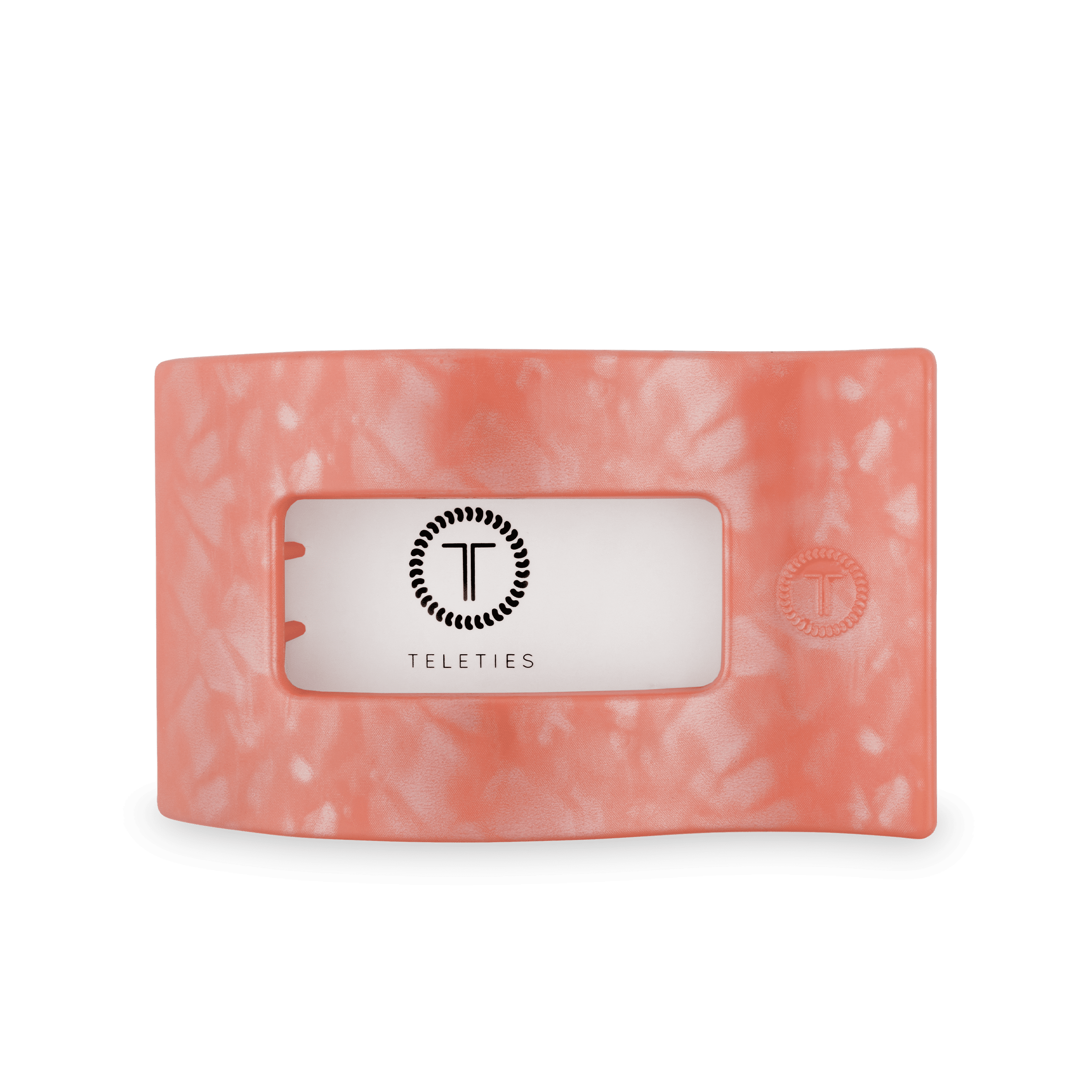 TELETIES Dreamsicle Large Flat Rectangle Hair Clip