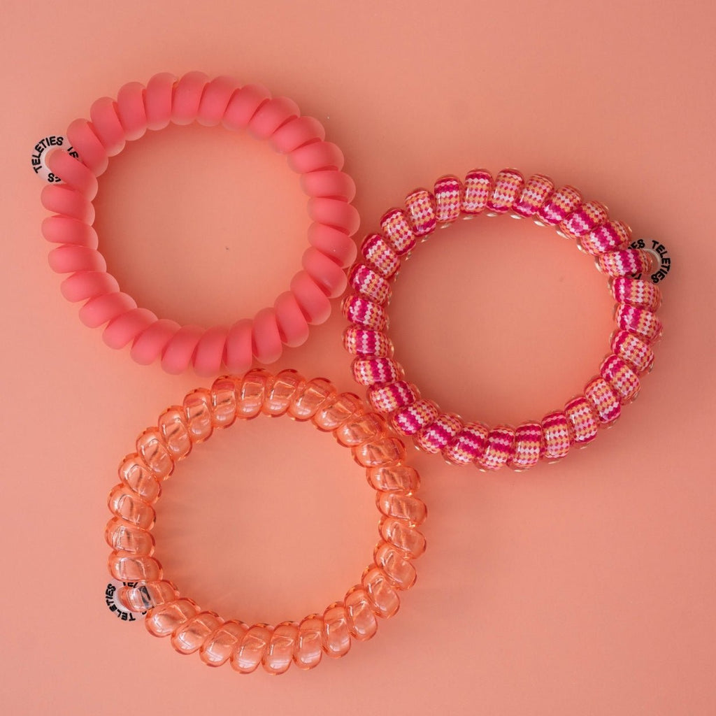 TELETIES Dreamsicle Large Hair Ties
