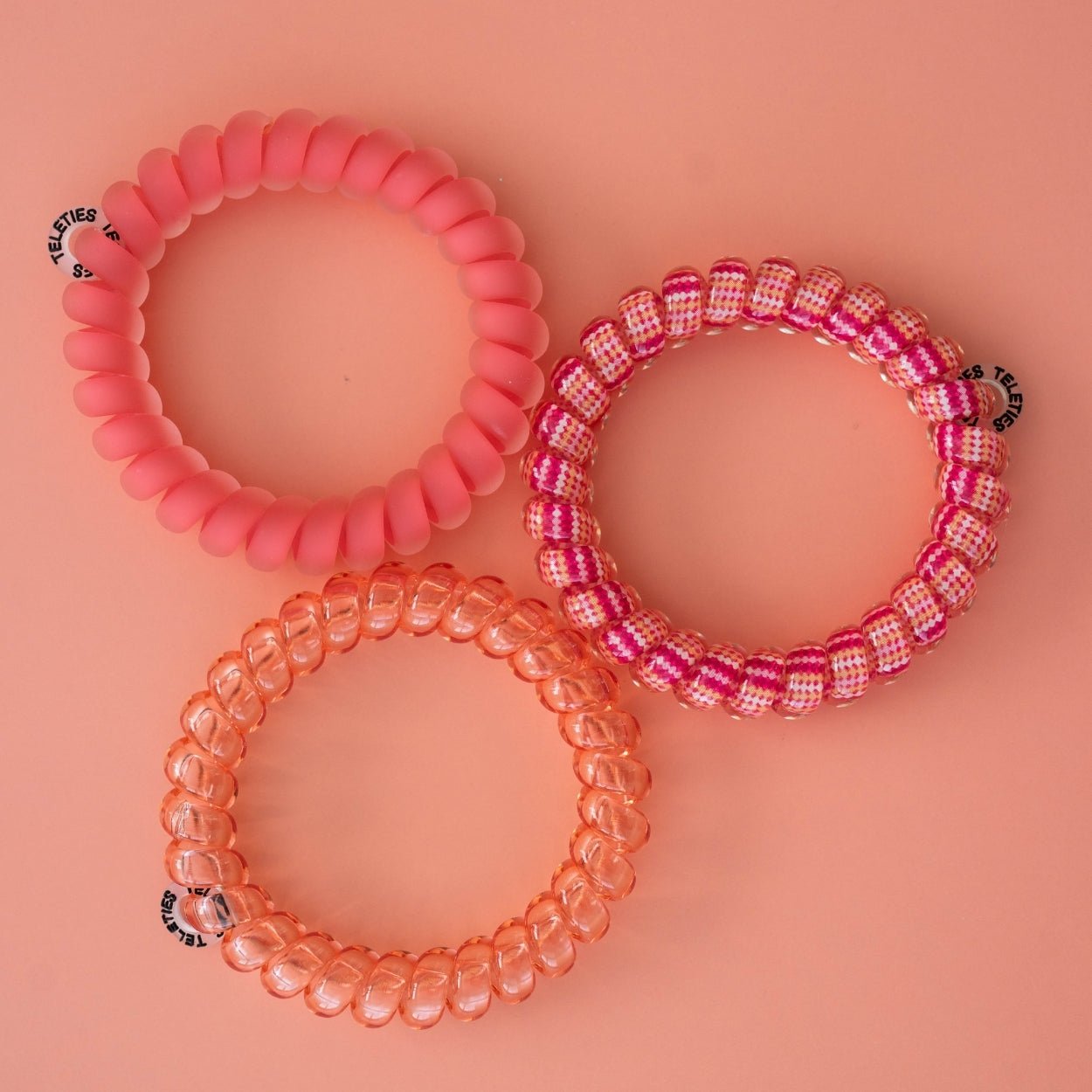 TELETIES Dreamsicle Large Hair Ties