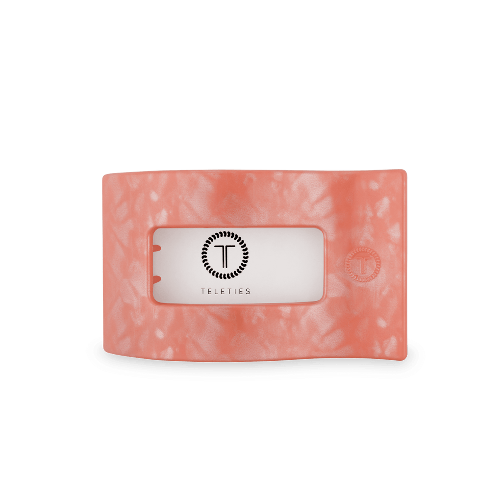 TELETIES Dreamsicle Medium Flat Rectangle Hair Clip