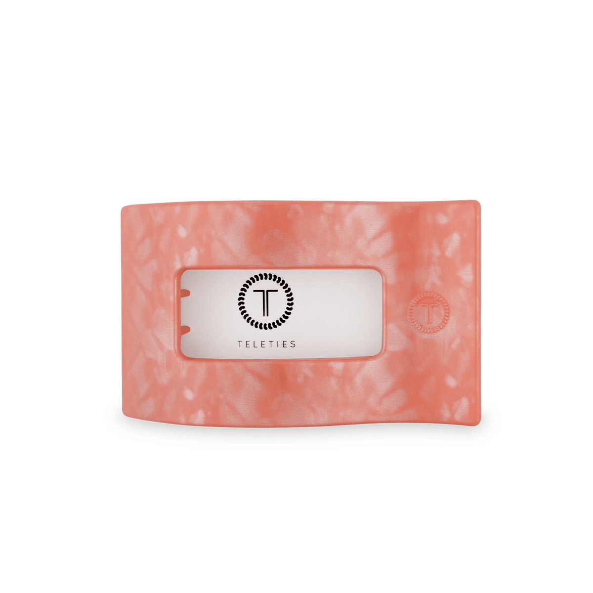 TELETIES Dreamsicle Medium Flat Rectangle Hair Clip