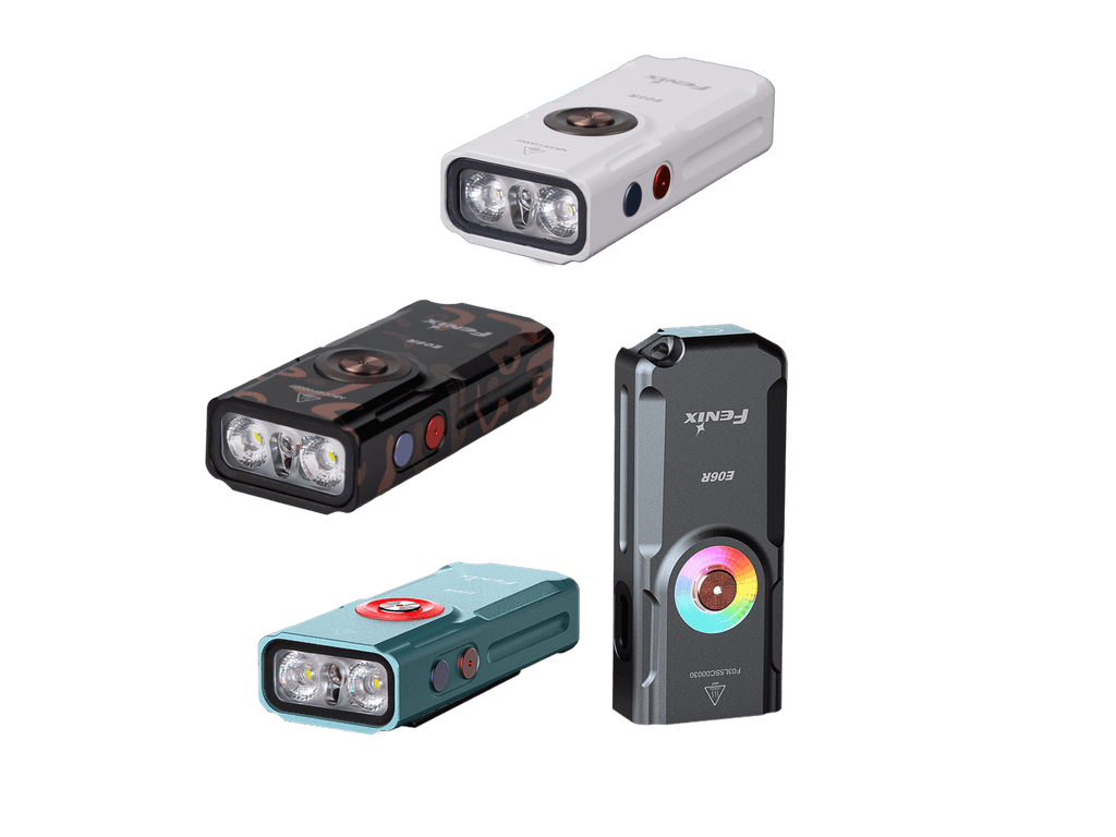 Fenix E06R Keychain Light with White, UV, and Red Laser Lights SpadezStore