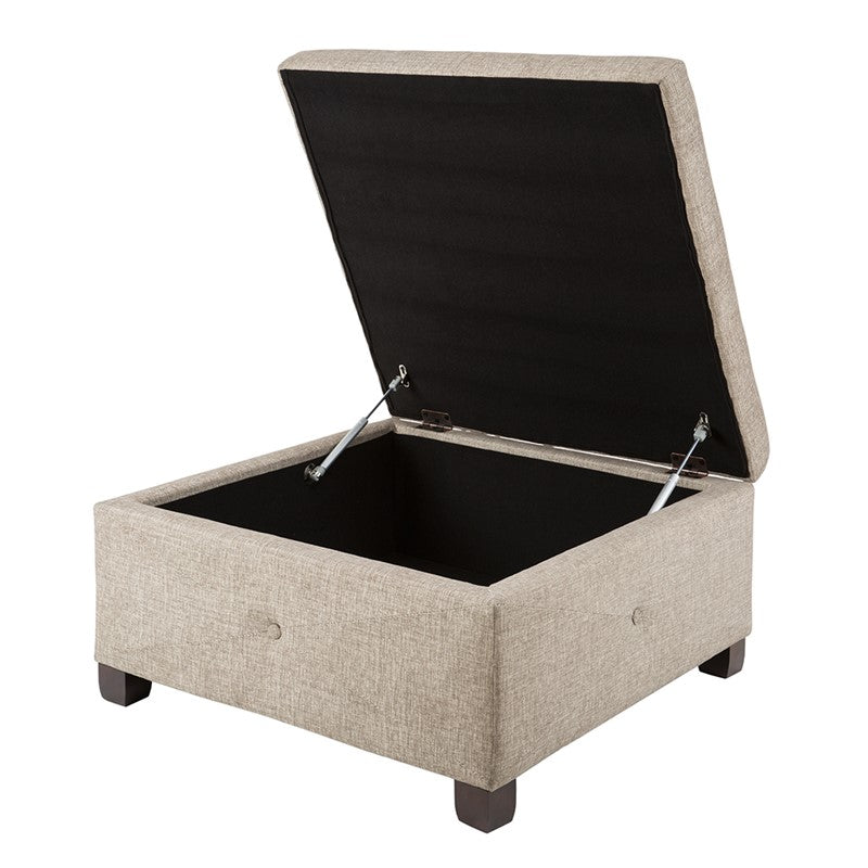 Madison Park Della Soft Close Storage Ottoman SpadezStore
